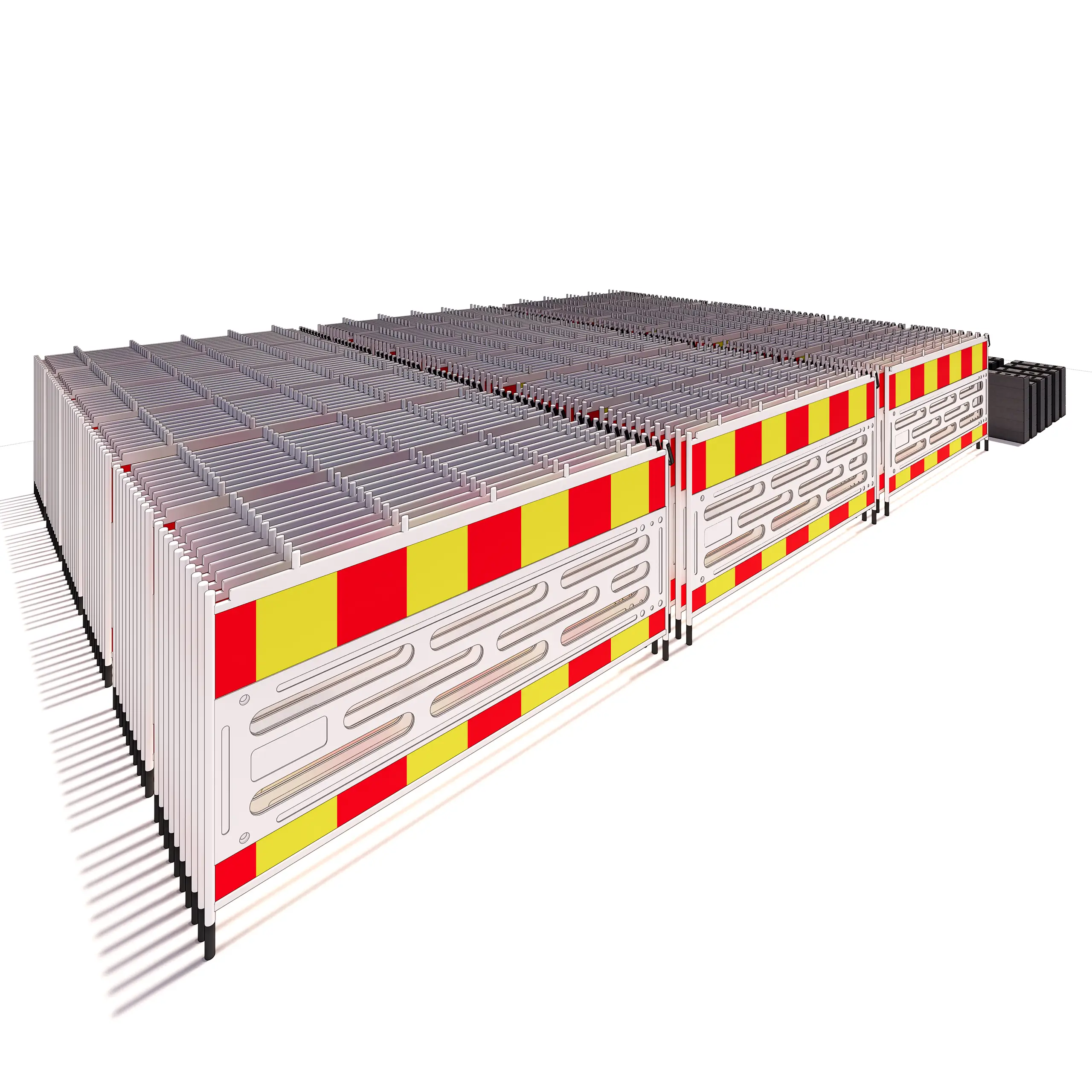 378m Sperregjerder plast med refleks