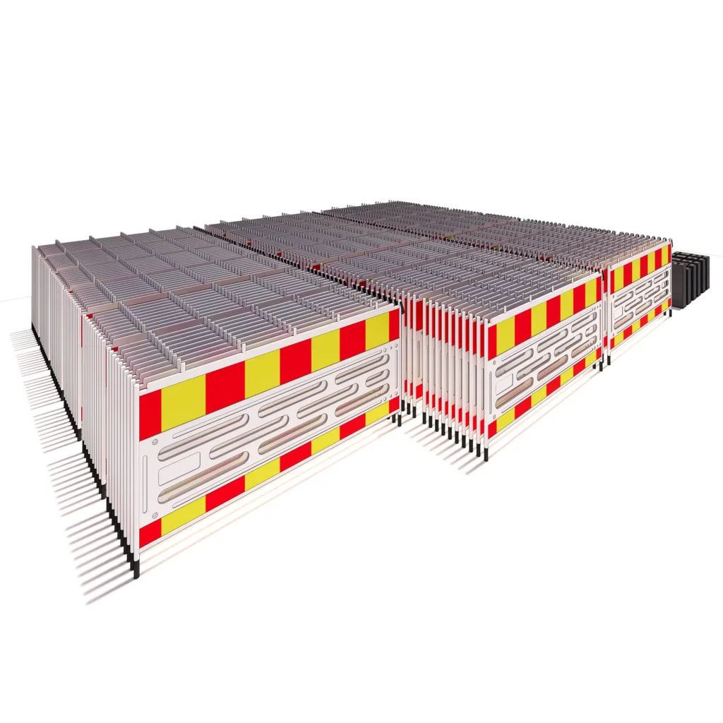 420m Sperregjerder plast med refleks